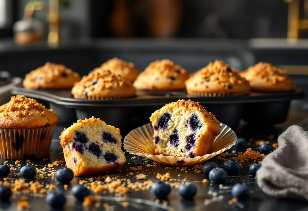 Bakery-Style Blueberry Muffins