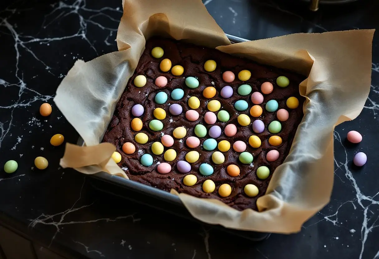 Cadbury Mini Egg Brownies