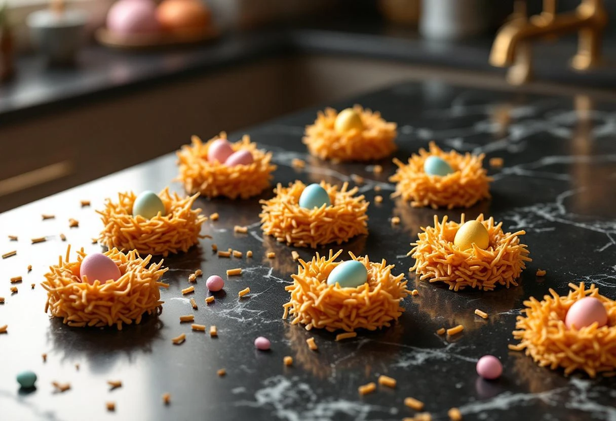 No-Bake Bird's Nest Cookies