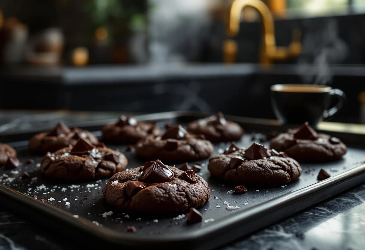 Espresso Dark Chocolate Chunk Cookies