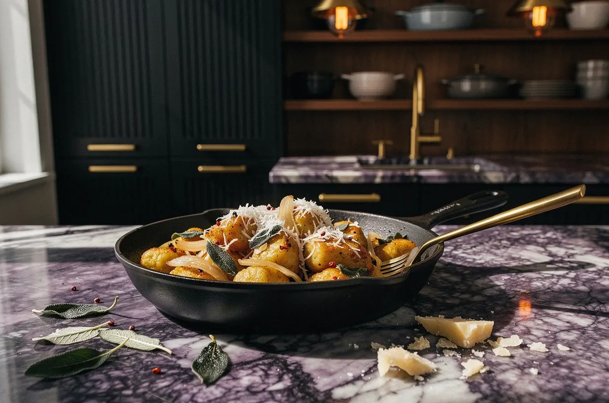 Trader Joe's Cauliflower Gnocchi with Brown Butter and Sage